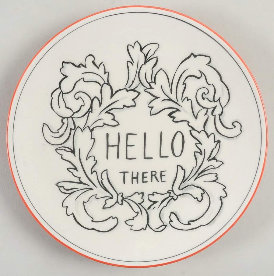 Good Thoughts Salad/Dessert Plate by Home Essentials-1