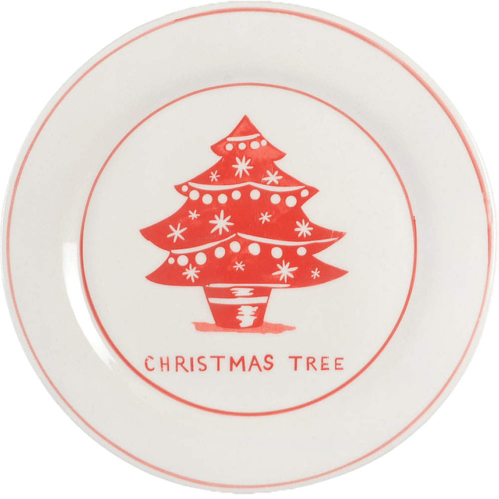 Vintage Christmas Salad/Dessert Plate by Home Essentials-1