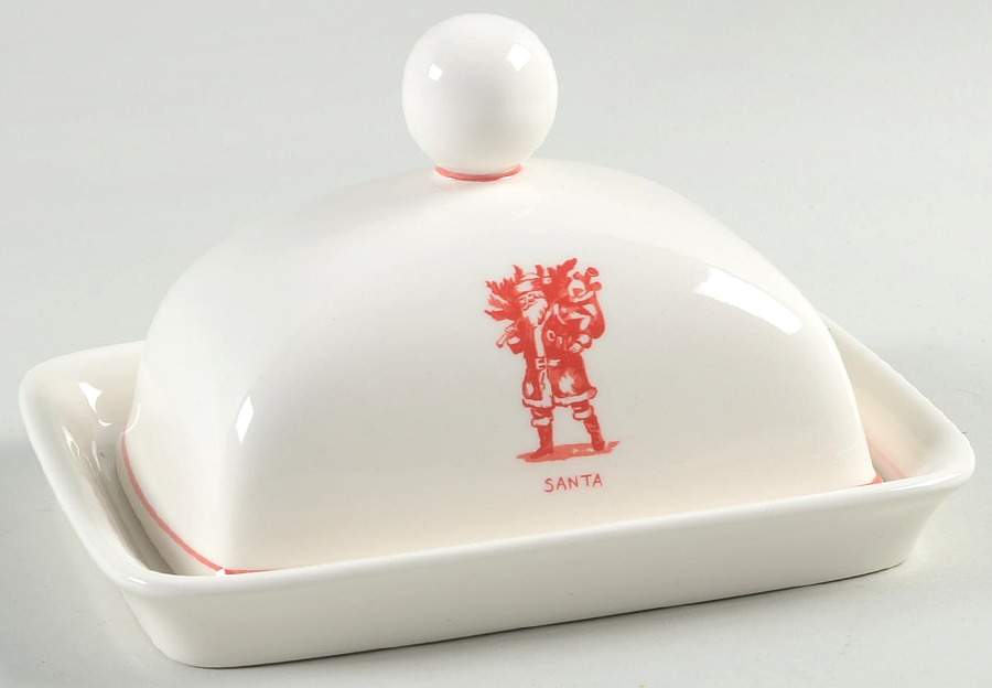 Vintage Christmas 1/4 Lb Covered Butter by Home Essentials-1