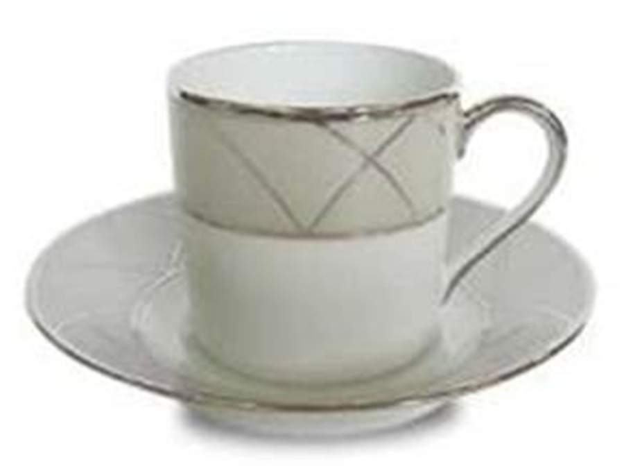 Clair de Lune Bistrot (Microwave Safe) Espresso Cup and Saucer Set by Haviland-1