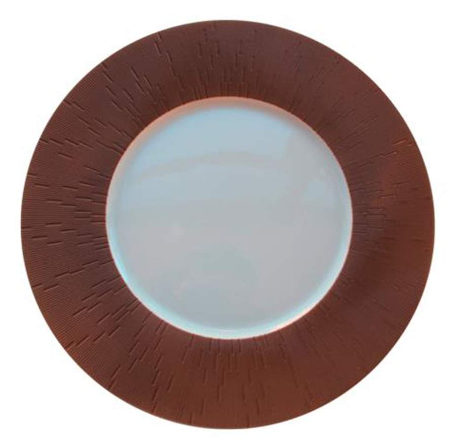 Infini Arc En Ciel Brun Piemont (Brown) Dinner Plate by Haviland-1