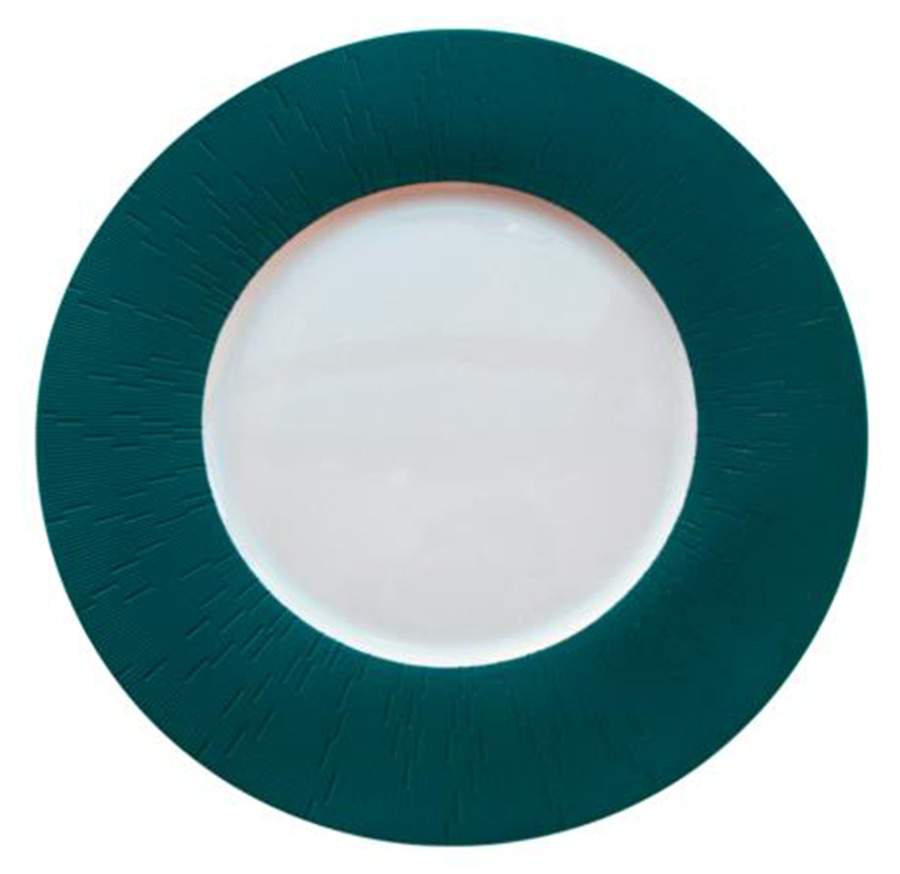 Infini Arc En Ciel Lierre (Green) Dinner Plate by Haviland-1