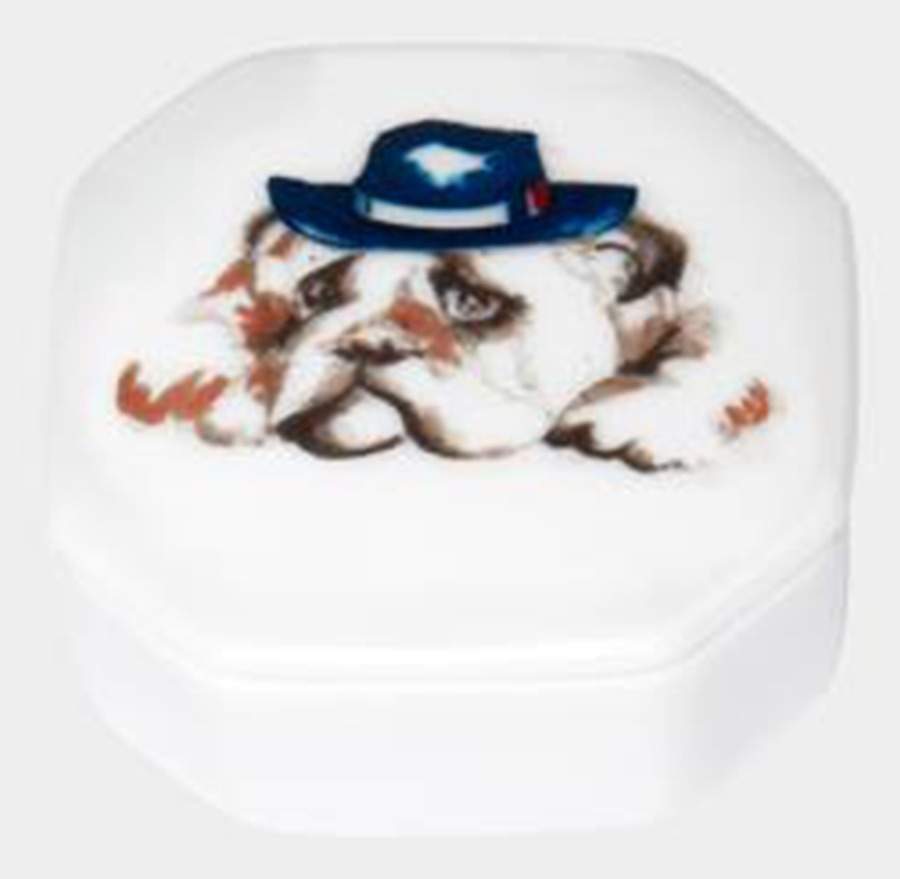 Les Frenchies Square Box with Lid by Haviland-1