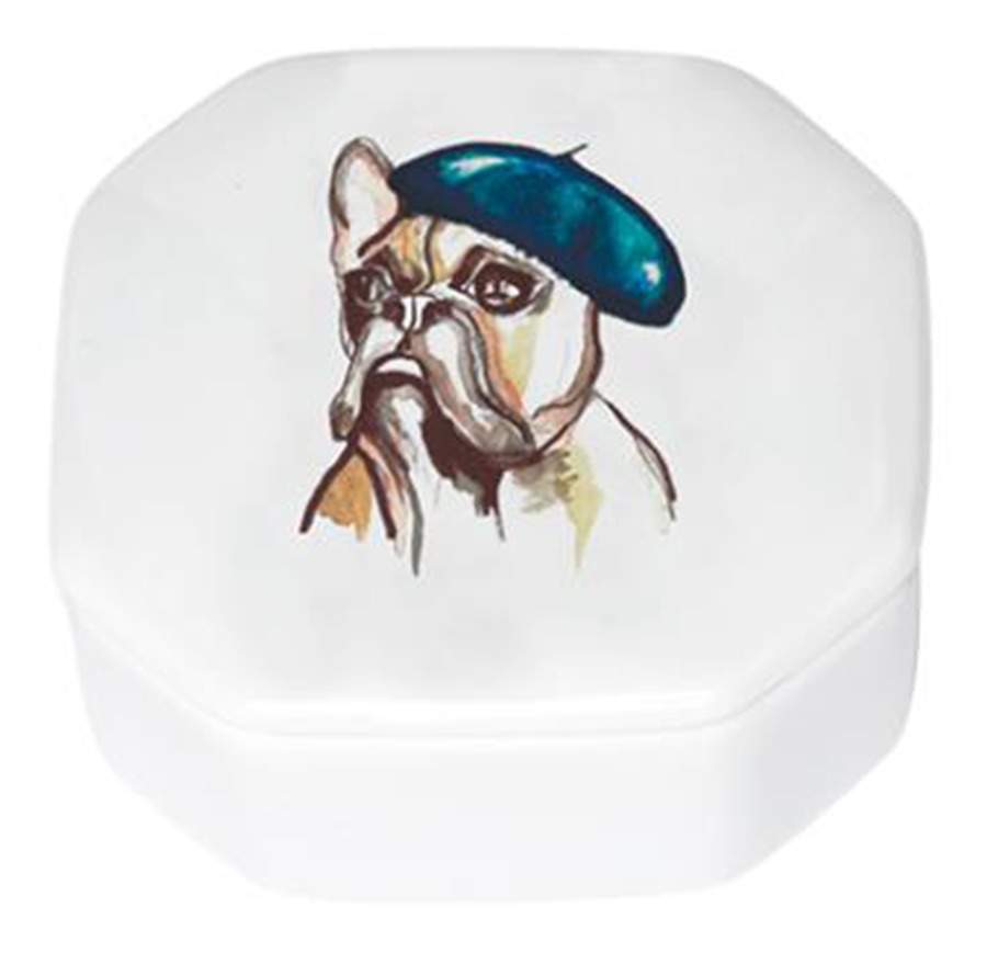 Les Frenchies Square Box with Lid by Haviland-1