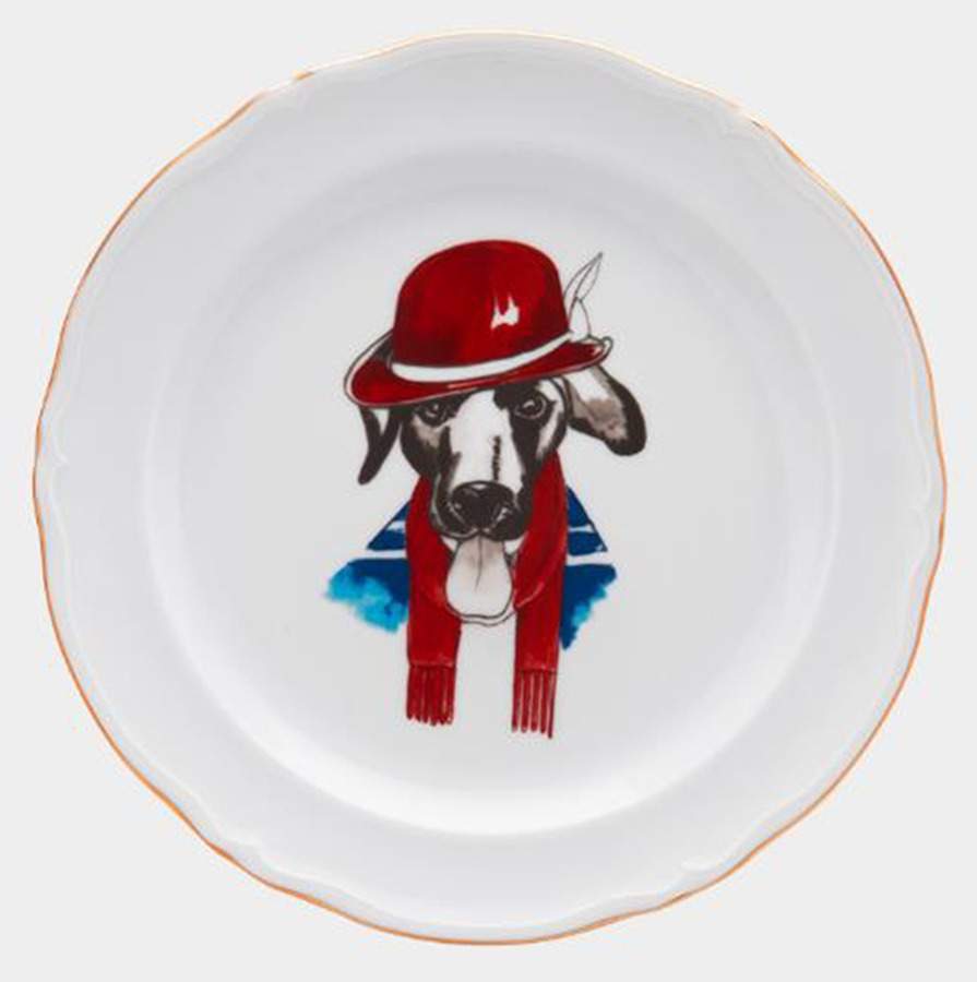 Les Frenchies Salad/Dessert Plate by Haviland-1