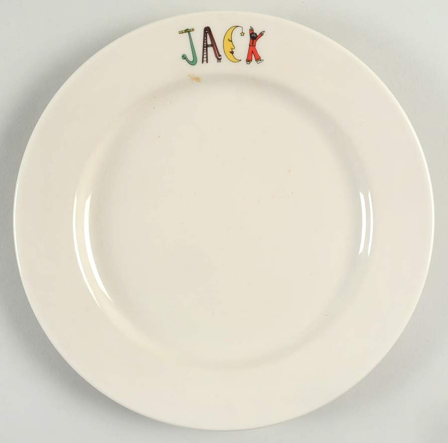 Childhood Treasures (Cream) Luncheon Plate by Homer Laughlin -1