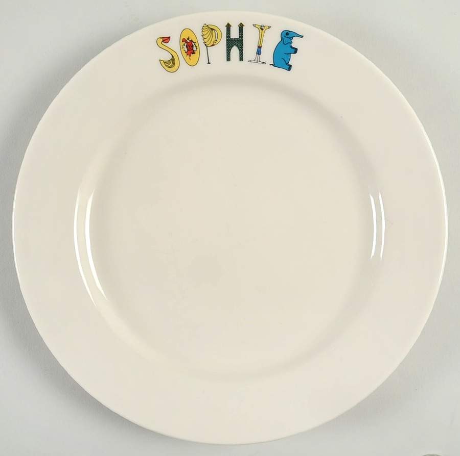 Childhood Treasures (Cream) Luncheon Plate by Homer Laughlin -1