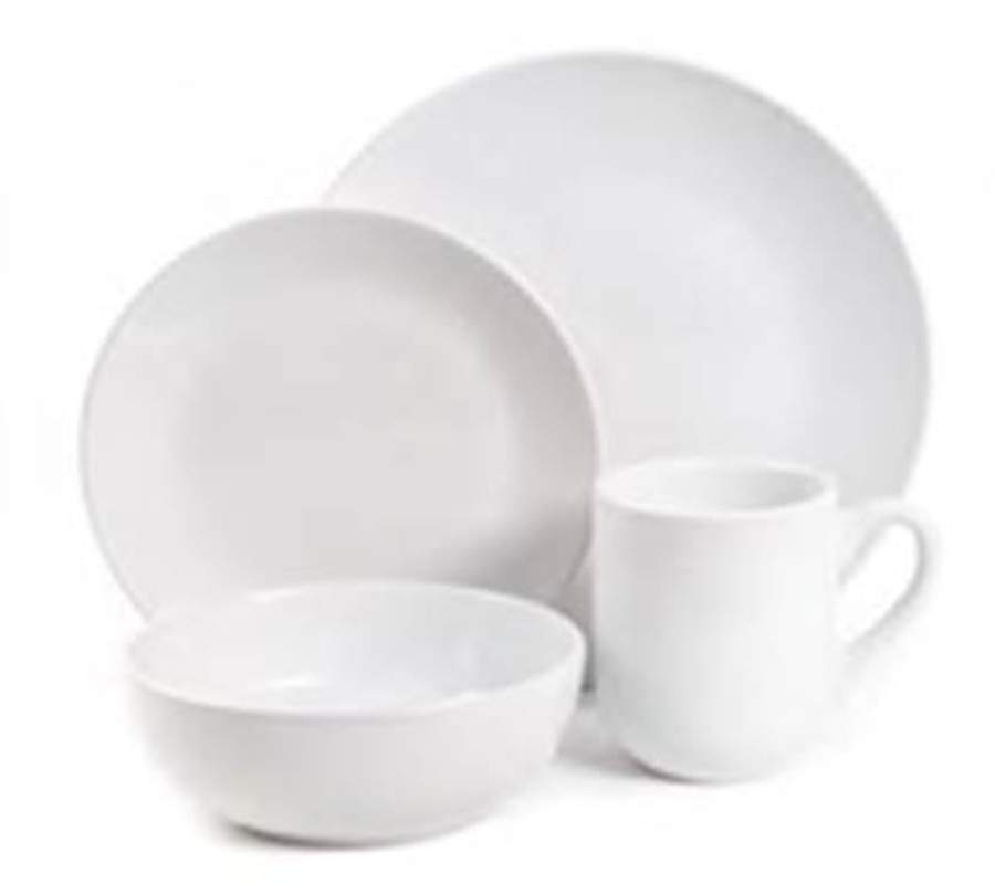 Simplicity White Dinner Plate by Hd Designs-1