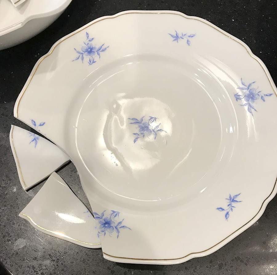 02203 (Madeline, Blue Flowers) Dinner Plate by Hutschenreuther-1