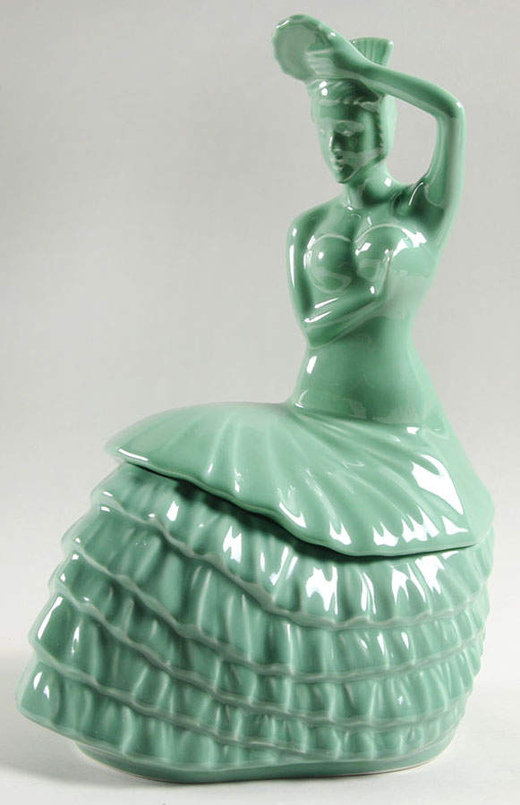 Fiesta Meadow (Intro 2019) Figural Cookie Jar & Lid by Homer Laughlin -1