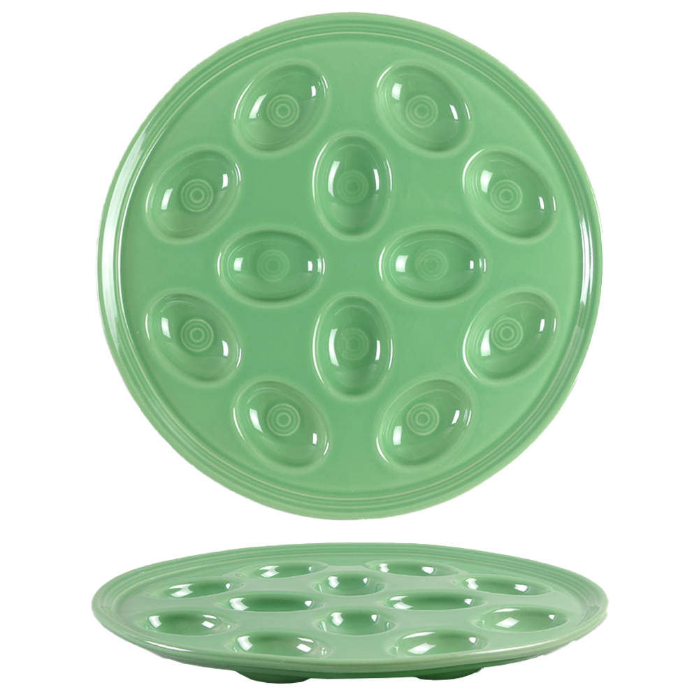 Fiesta Meadow (Intro 2019) Deviled Egg Plate by Homer Laughlin -1