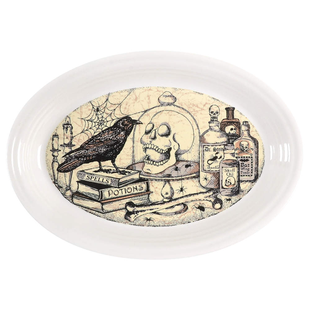 Fiesta Mystical Halloween 13" Oval Serving Platter by Homer Laughlin -1