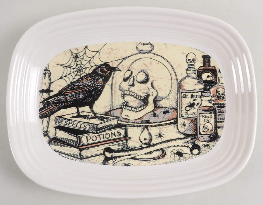 Fiesta Mystical Halloween 11" Rectangular Serving Platter by Homer Laughlin -1