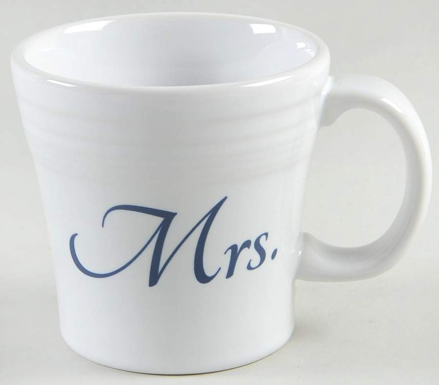 Fiesta Bridal Tapered Mug by Homer Laughlin -1