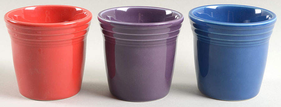 Fiesta-Flower Pots (Set of 3) 4" Bold Flower Pots by Homer Laughlin -1