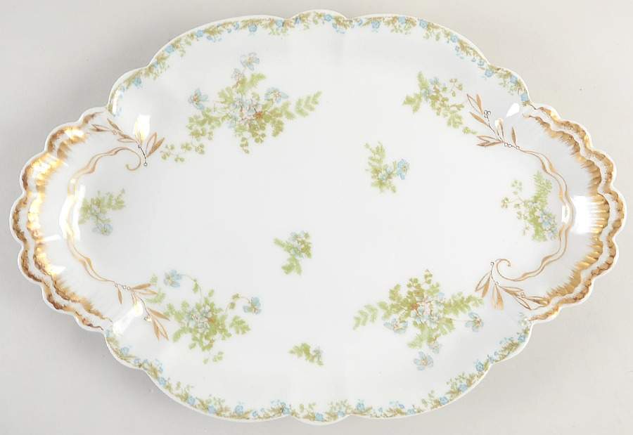 Schleiger 52-17 15" Oval Serving Platter by Haviland-1