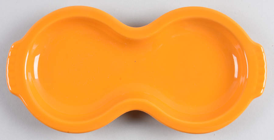 Fiesta Butterscotch (Intro 2020) Tray for Creamer & Sugar with Lid by Homer Laughlin -1