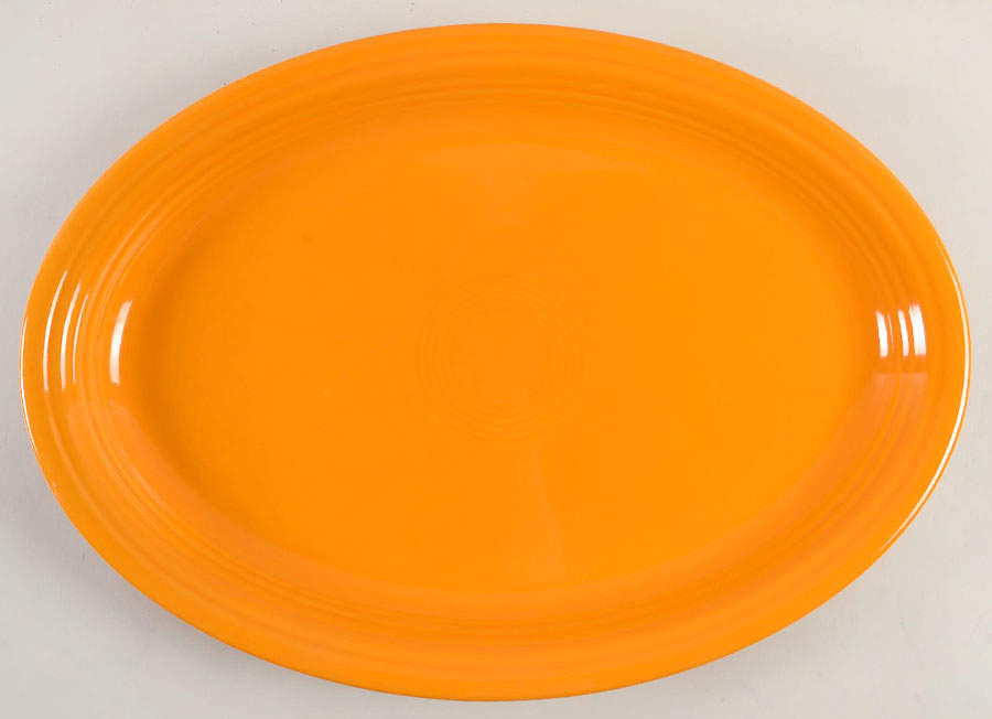 Fiesta Butterscotch (Intro 2020) 19" Oval Serving Platter by Homer Laughlin -1