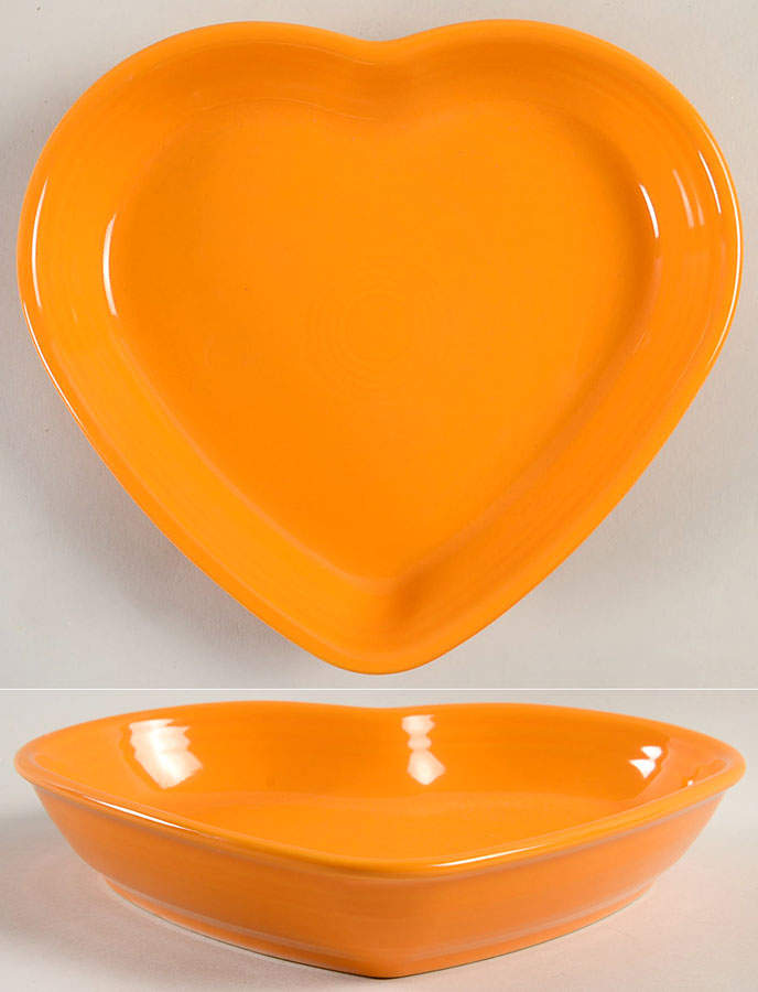 Fiesta Butterscotch (Intro 2020) 9" Heart Shaped Bowl by Homer Laughlin -1