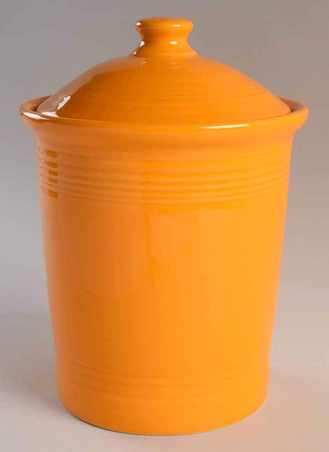 Fiesta Butterscotch (Intro 2020) Large Canister & Lid by Homer Laughlin -1