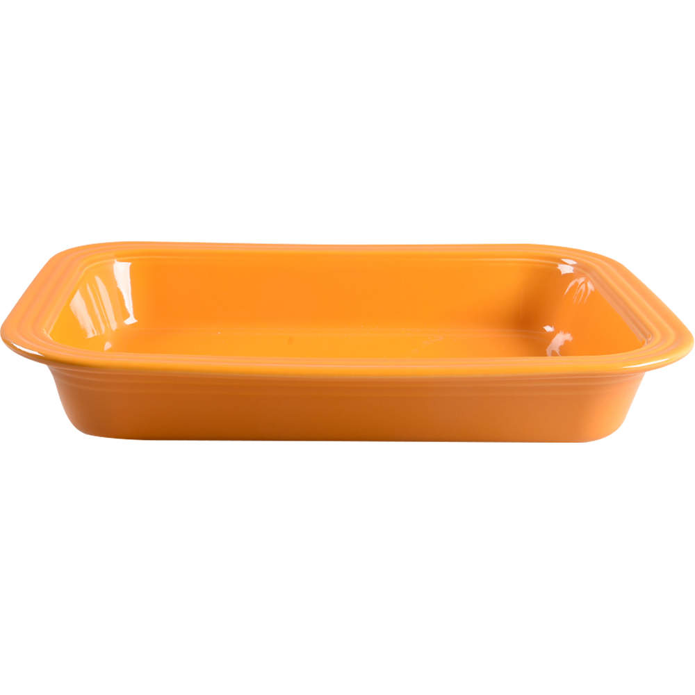 Fiesta Butterscotch (Intro 2020) 14" Rectangular Baker by Homer Laughlin -1