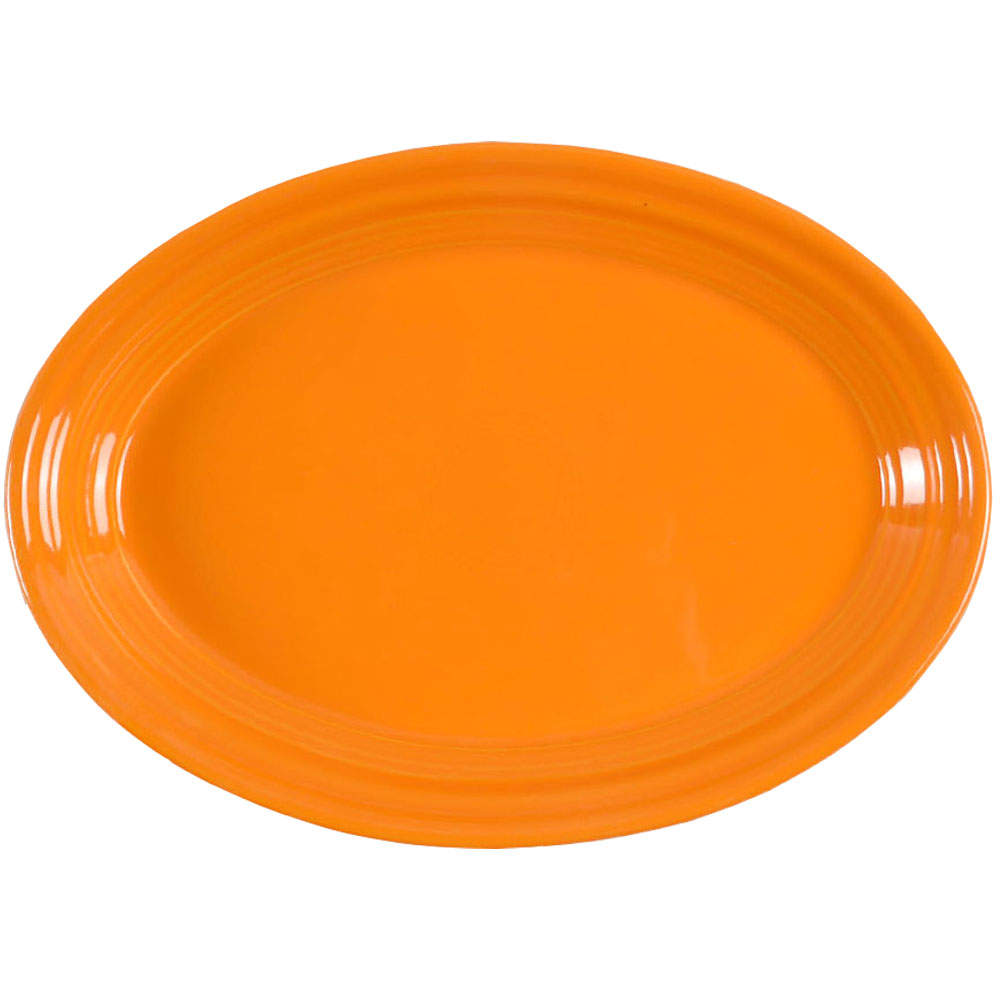 Fiesta Butterscotch (Intro 2020) 9" Oval Serving Platter by Homer Laughlin -1
