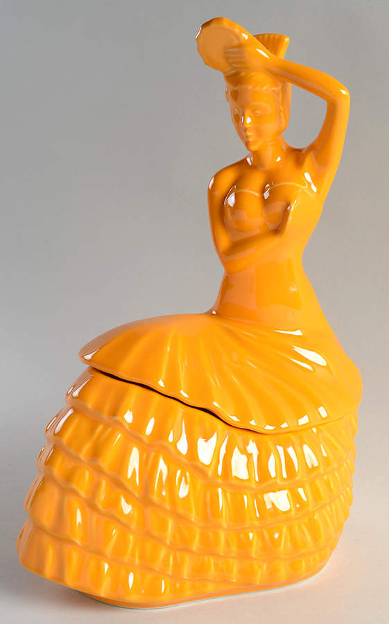 Fiesta Butterscotch (Intro 2020) Figural Cookie Jar & Lid by Homer Laughlin -1