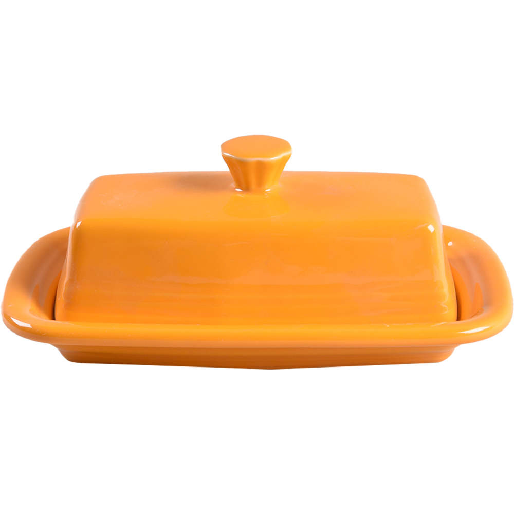 Fiesta Butterscotch (Intro 2020) Extra Large 1/4 Lb Covered Butter by Homer Laughlin -1
