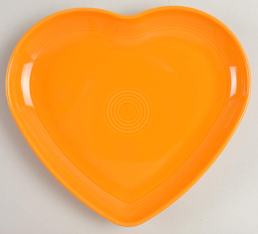 Fiesta Butterscotch (Intro 2020) 9" Heart Plate by Homer Laughlin -1