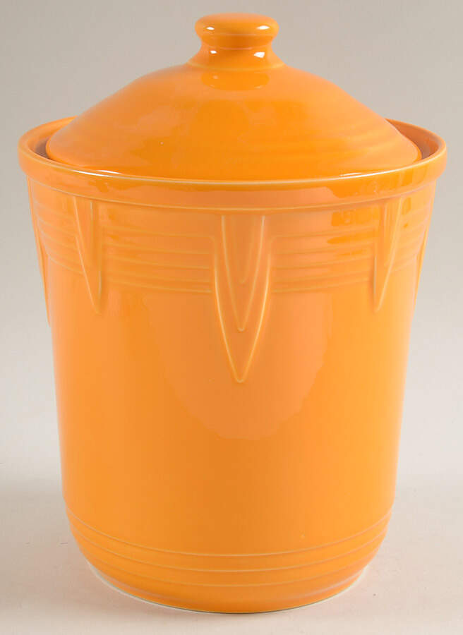 Fiesta Butterscotch (Intro 2020) Medium Canister & Lid by Homer Laughlin -1
