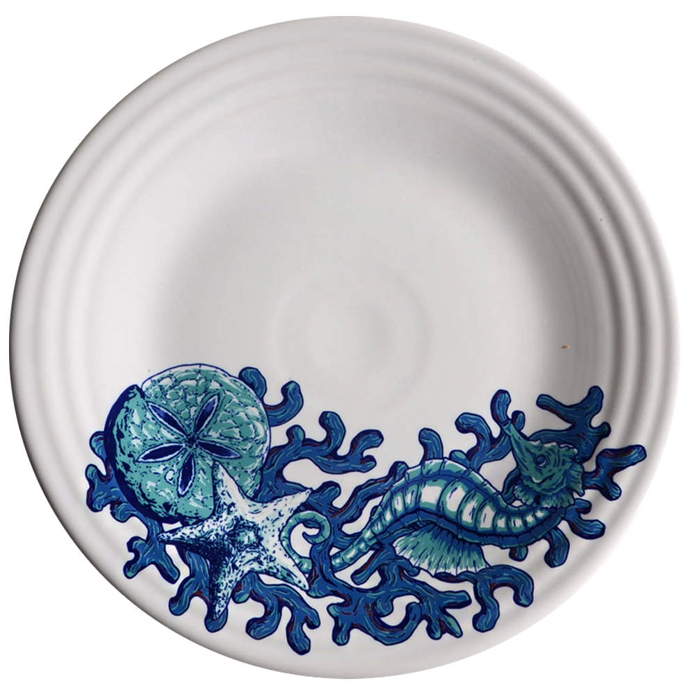 Fiesta Coastal Luncheon Plate by Homer Laughlin -1