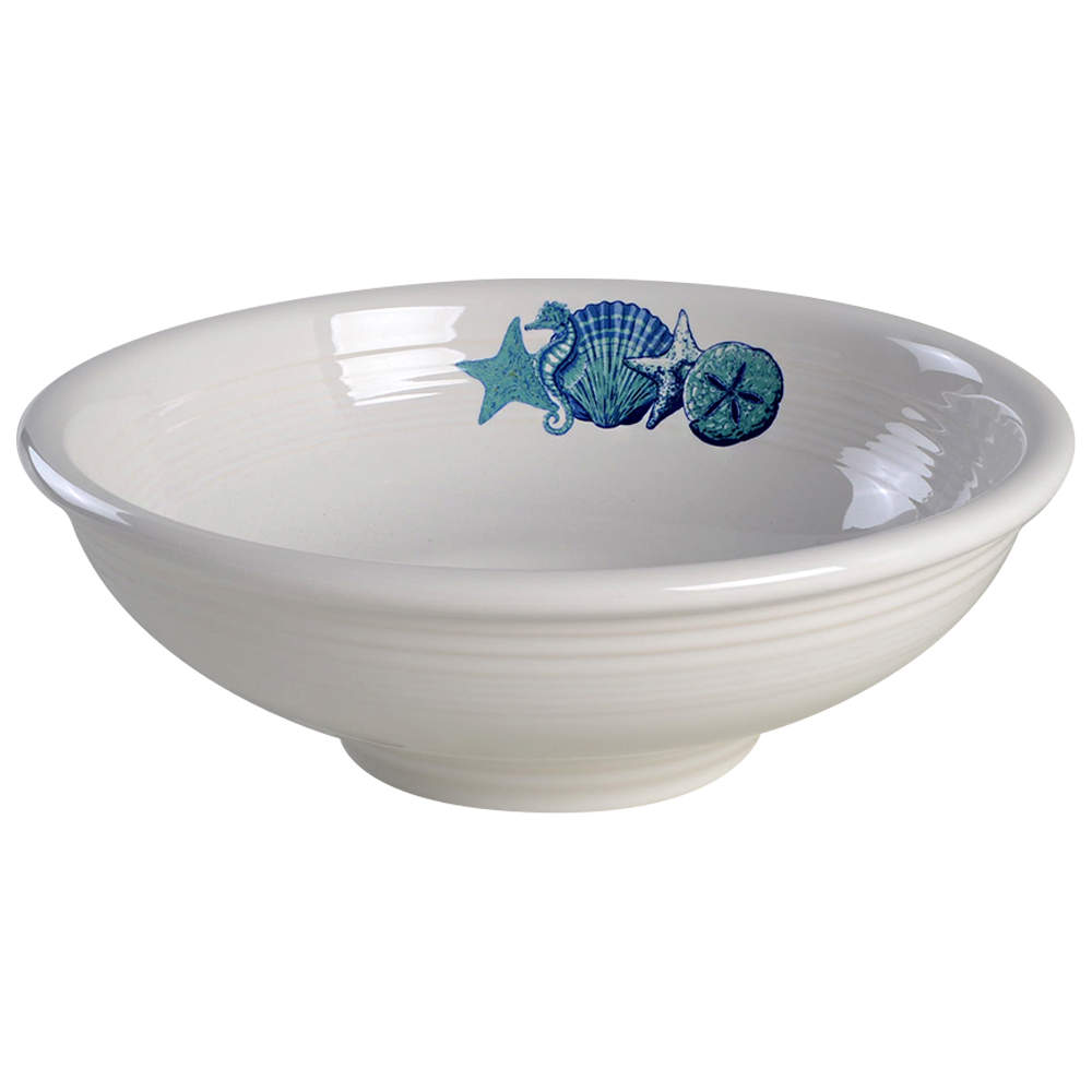 Fiesta Coastal Pedestal Bowl by Homer Laughlin -1