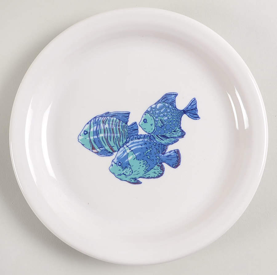Fiesta Coastal Appetizer Plate by Homer Laughlin -1