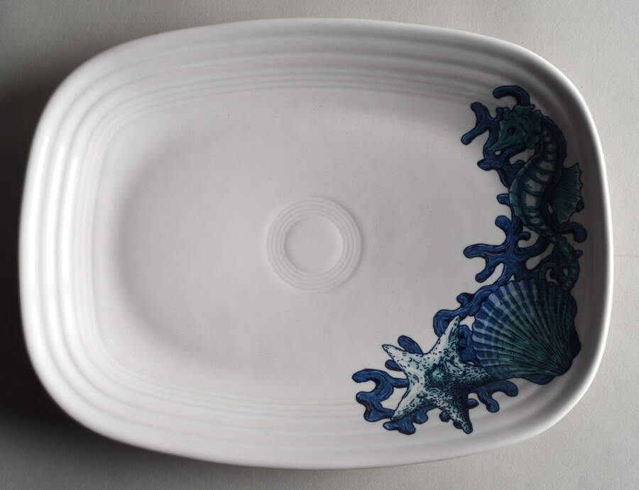 Fiesta Coastal Rectangular Serving Platter by Homer Laughlin -1