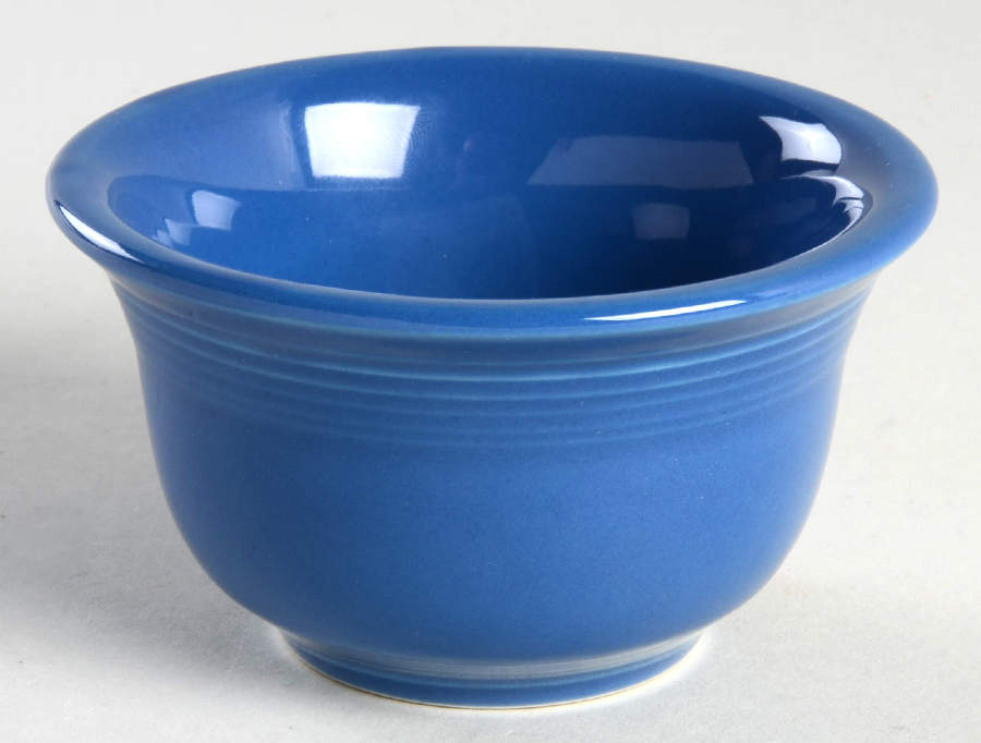 Fiesta Blue Christmas Tree Lapis Dip Bowl for Entertaining Set by Homer Laughlin -1