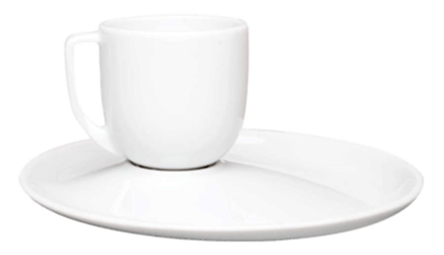 Recto Verso Flat Cup & Saucer Set by Haviland-1