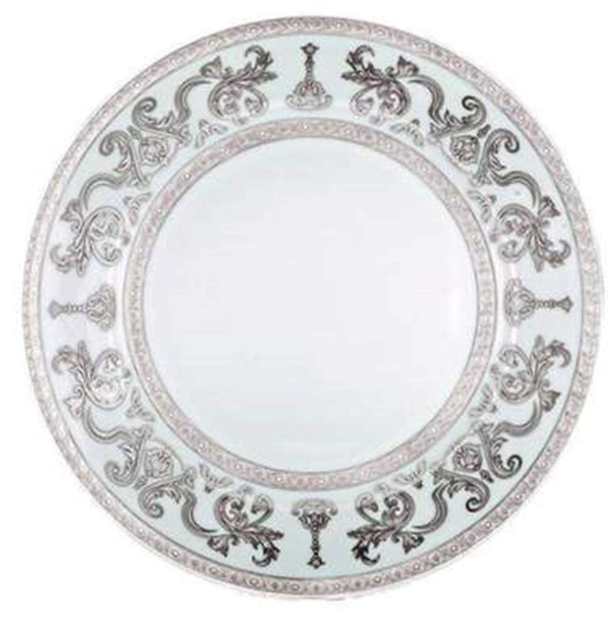 Couronne Imperiale White & Platinum Dessert/Pie Plate by Haviland-1