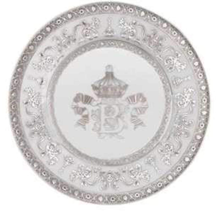 Couronne Imperiale White & Platinum Bread & Butter Plate by Haviland-1