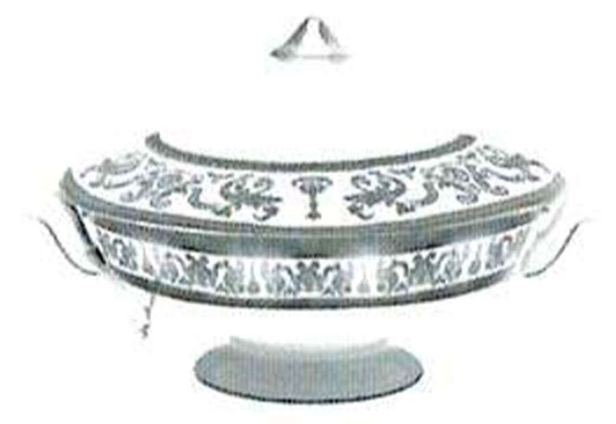 Couronne Imperiale Platinum & Ivory Tureen &  Lid by Haviland-1