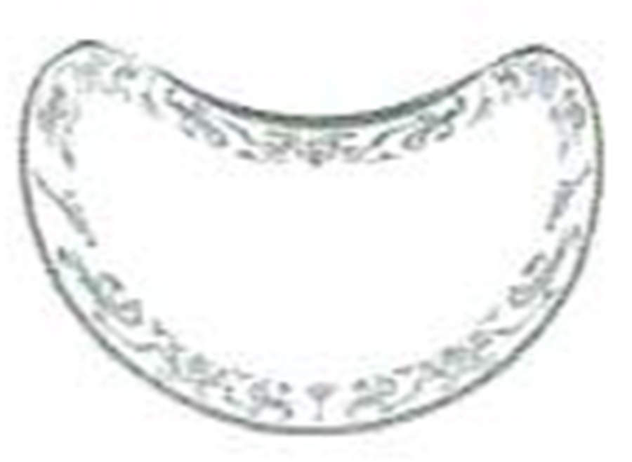 Couronne Imperiale Platinum & Ivory Crescent Salad Plate by Haviland-1