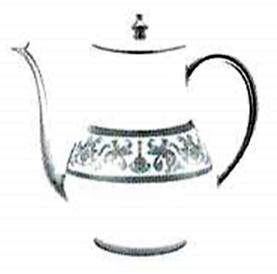 Couronne Imperiale Platinum & Ivory Coffee Pot & Lid by Haviland-1