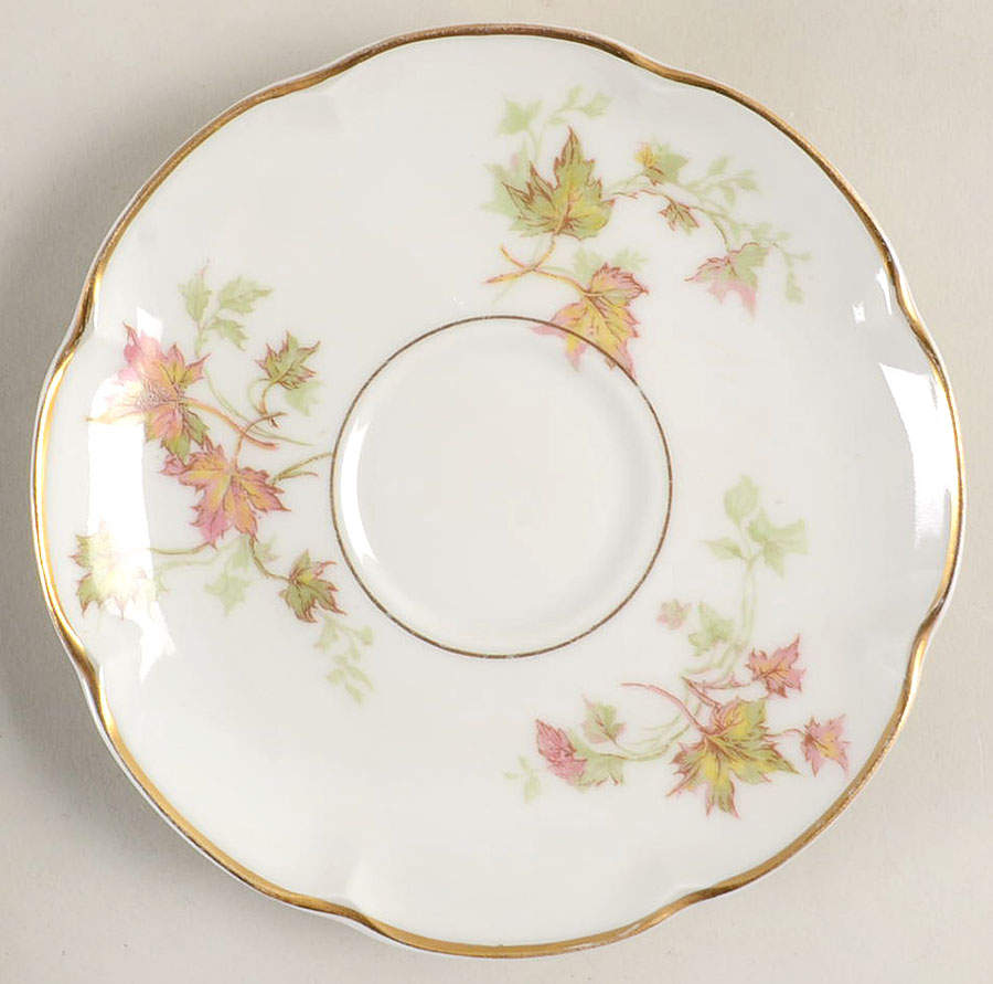 Autumn Leaf (Isle de France) Saucer by Haviland-1