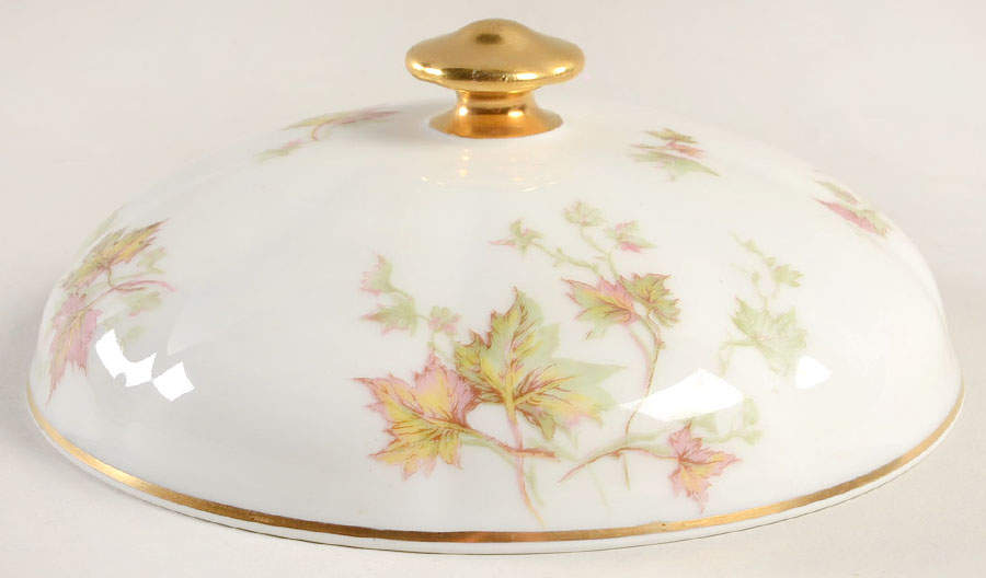 Autumn Leaf (Isle de France) Lid for Round Butter by Haviland-1