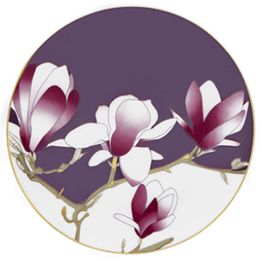 Magnolia Salad/Dessert Plate by Haviland-1