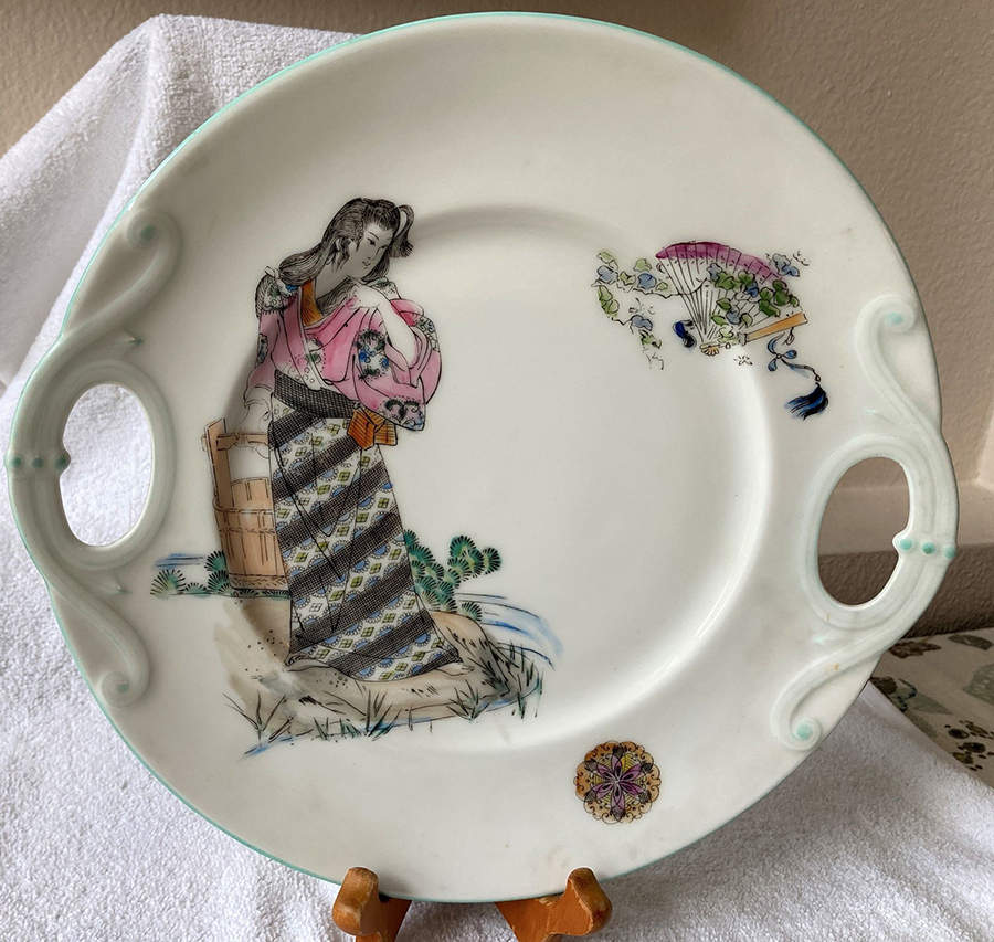 2018-1 Handled Cake Plate by Haviland-1