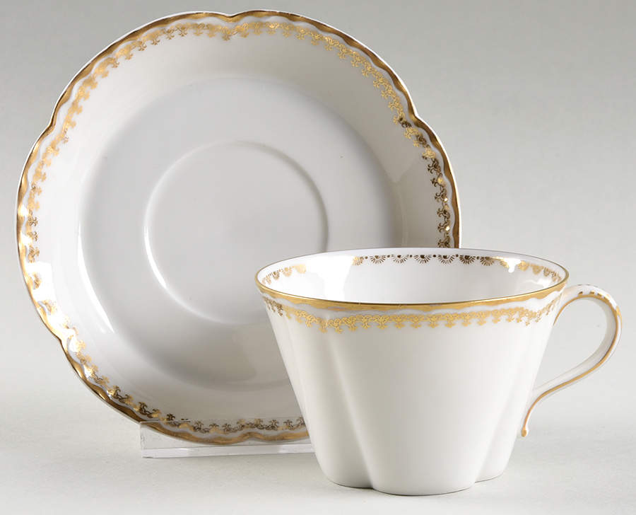 H5098 Flat Cup & Saucer Set by Haviland-1