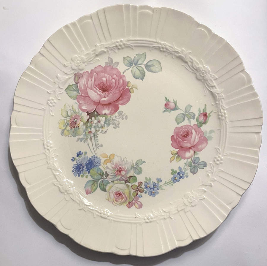 June Rose Dinner Plate by Homer Laughlin -1