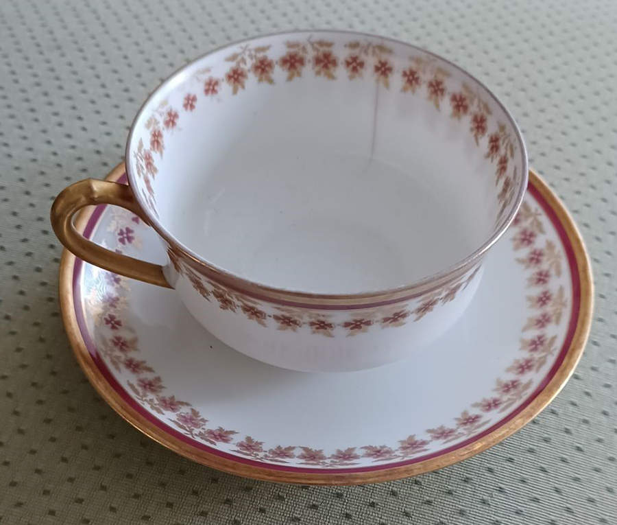 H6001 Flat Cup & Saucer Set by Haviland-1