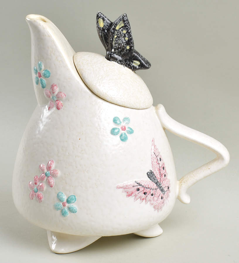 Butterfly Teapot & Lid by Hull-1