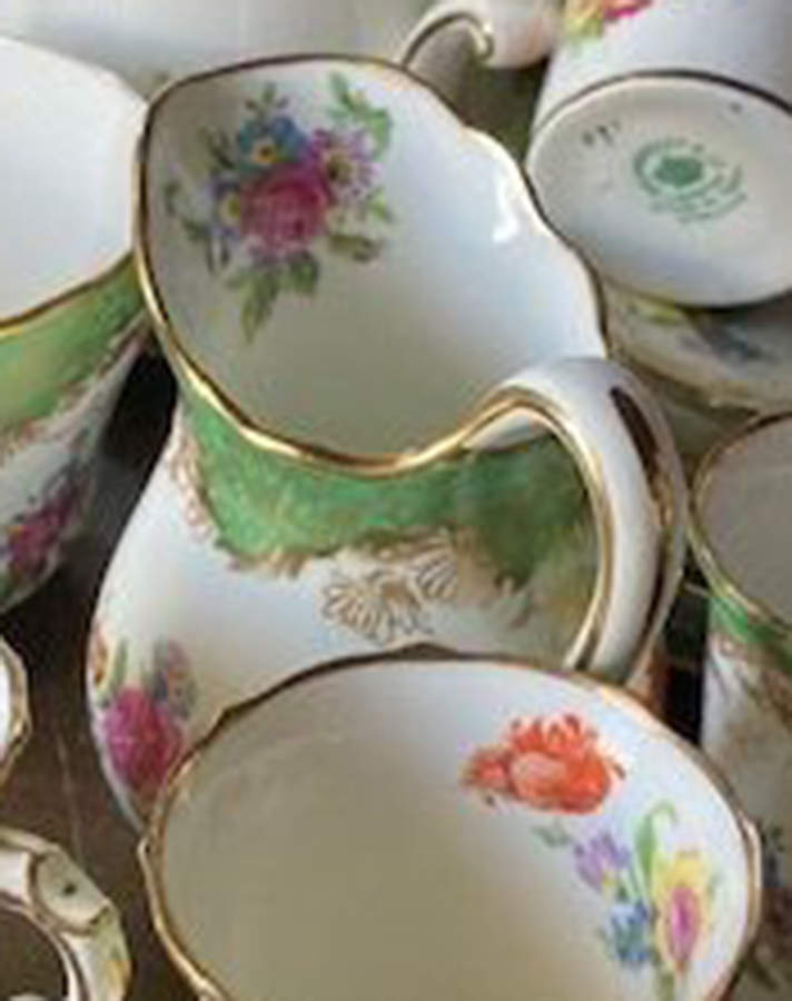 591 Green Creamer by Hammersley-1